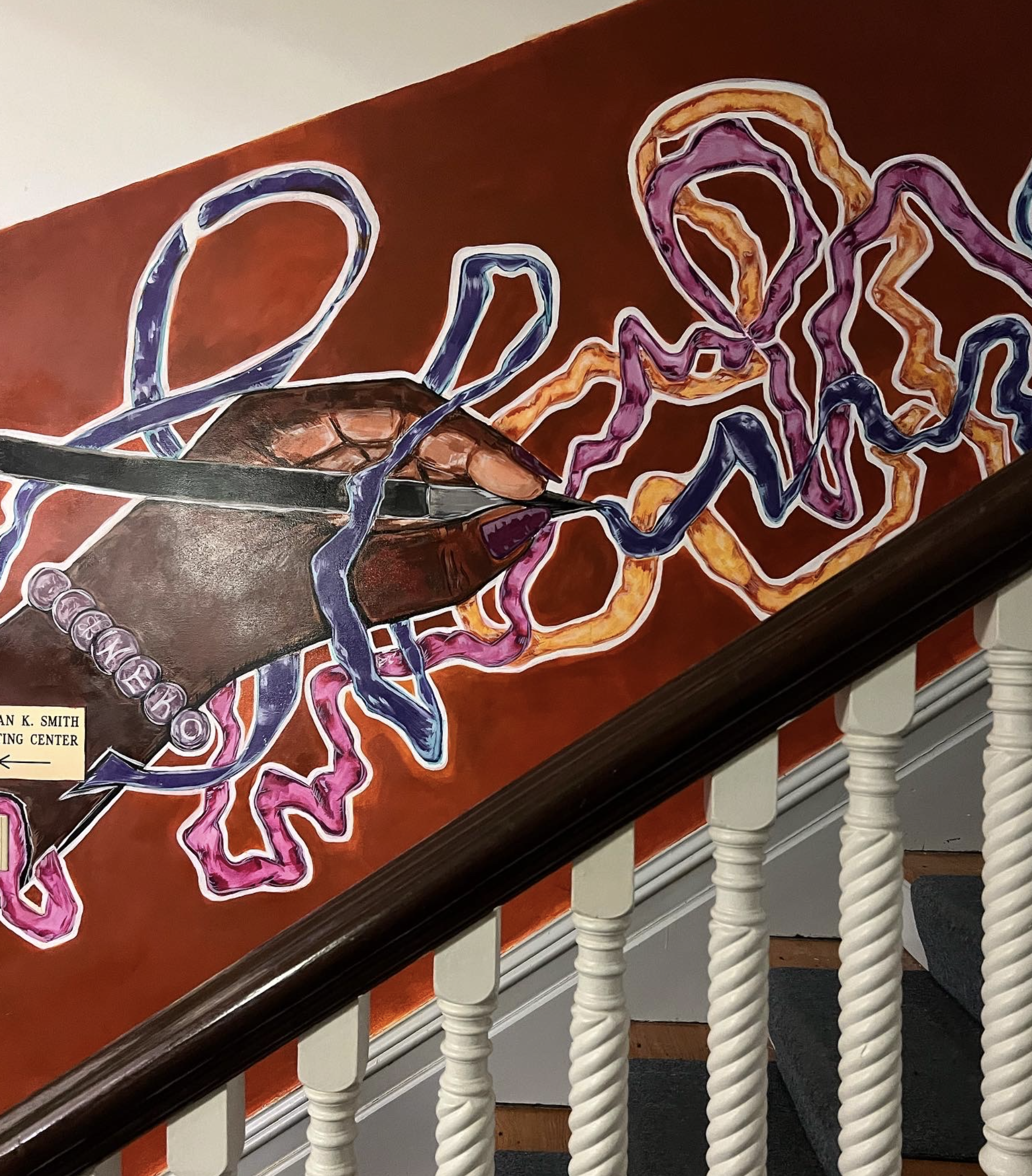 All That Is Written – Staircase Mural