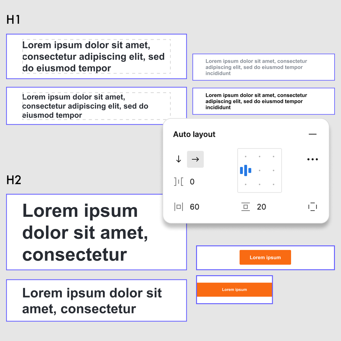 Email components in autolayout