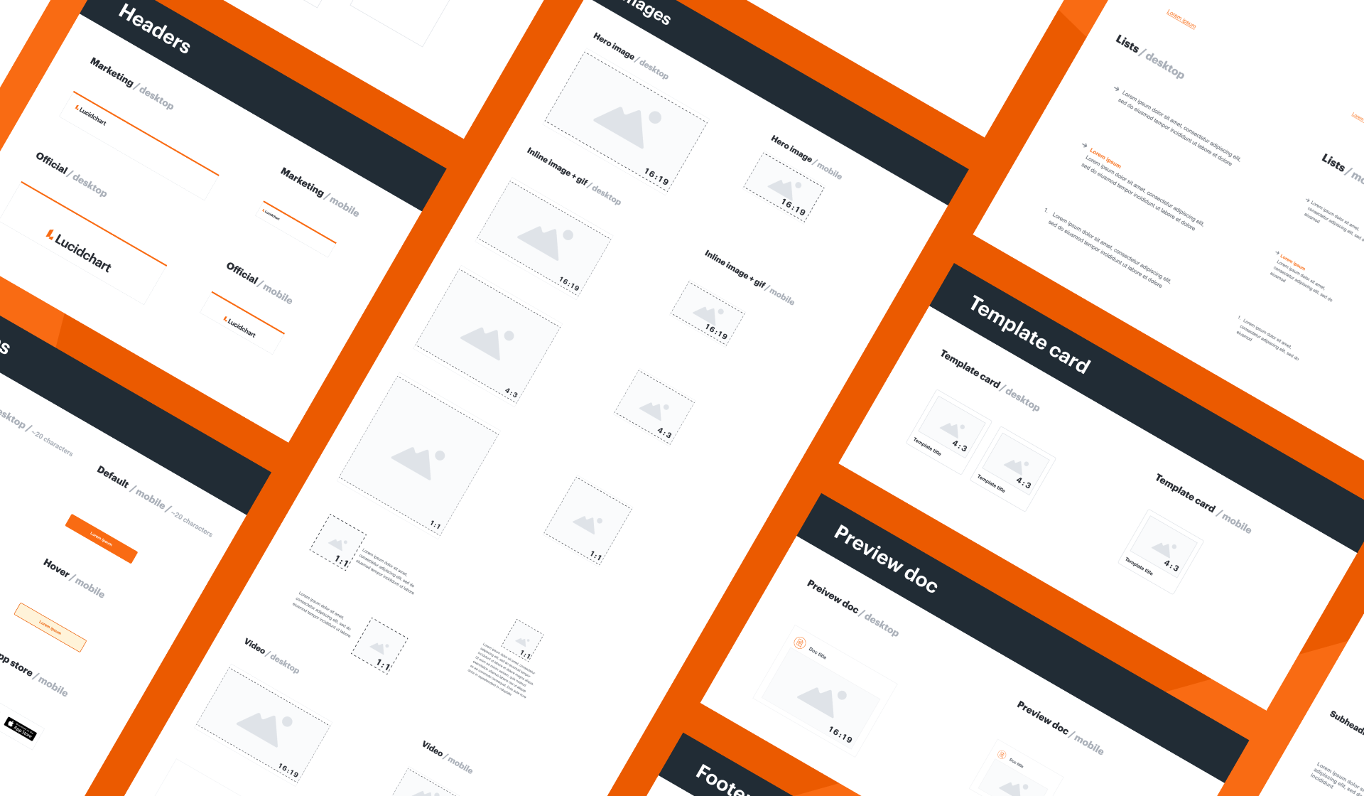 Compilation of email components
