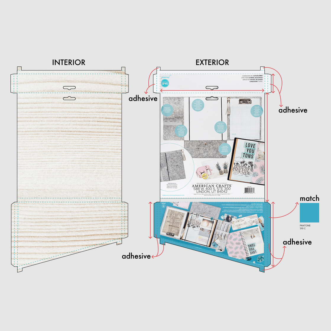 Specifications of packaging for manufacturer