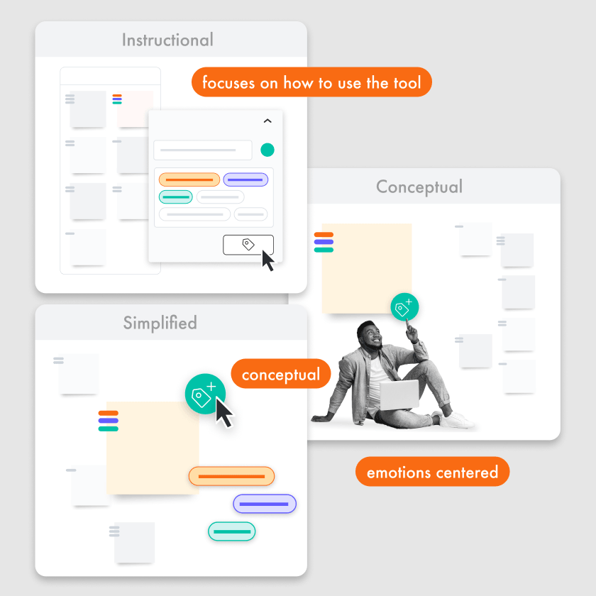Final 3 directions of UI imagery