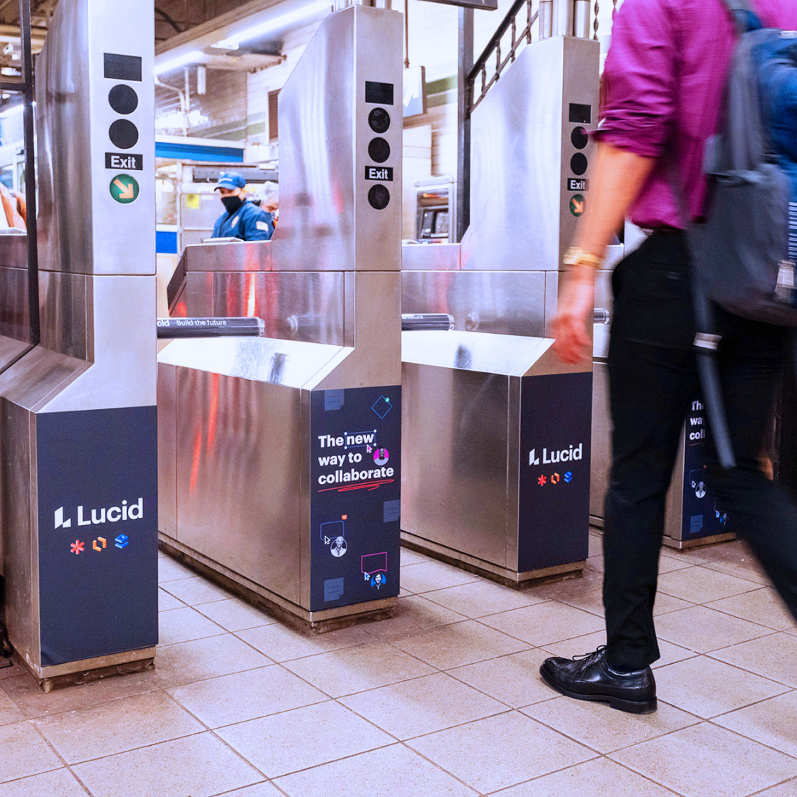 Subway meter ads