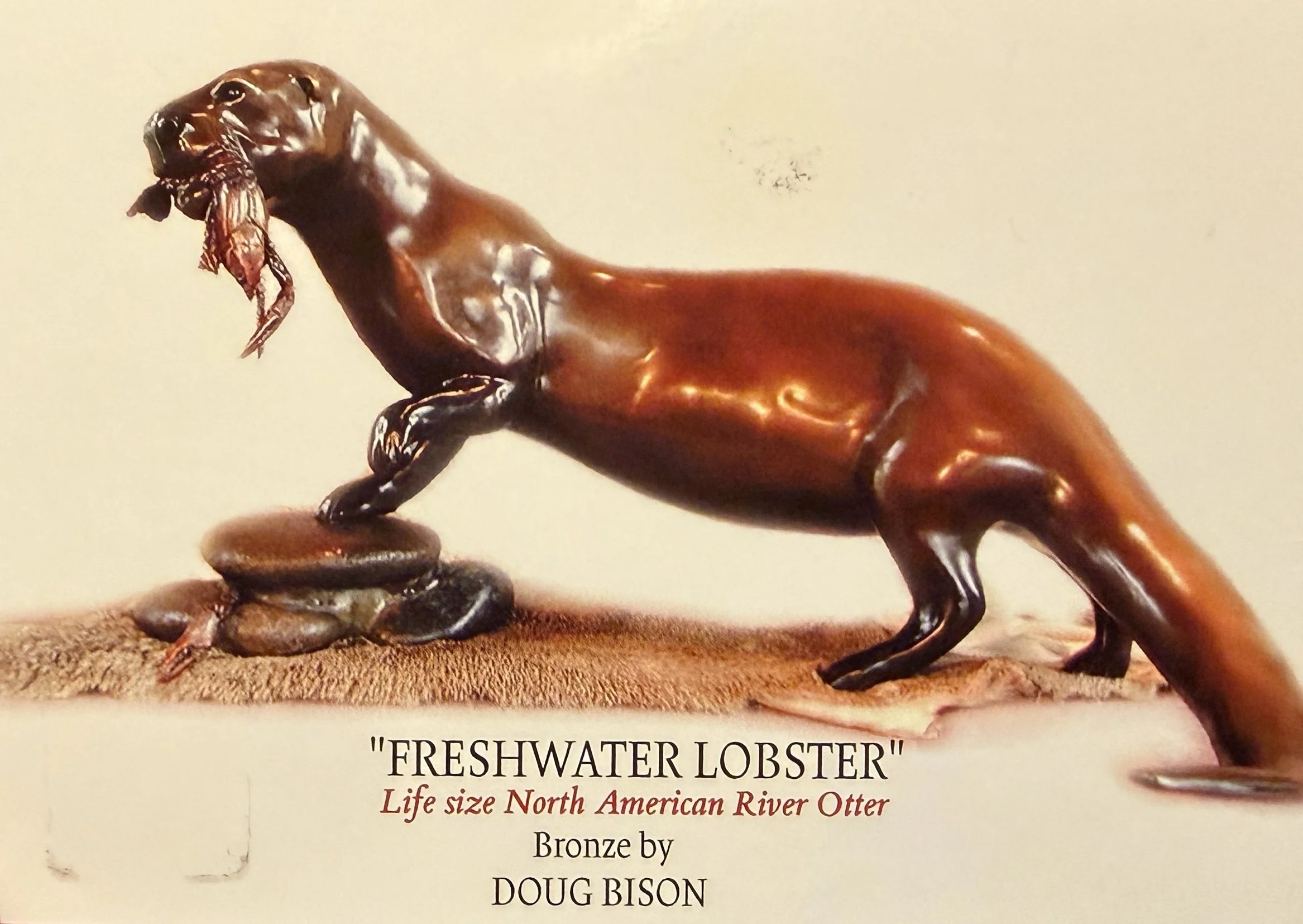 Gallery card of Doug Bison bronze "Freshwater Lobster"