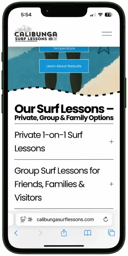 students practicing surfing skills during a California surf lesson