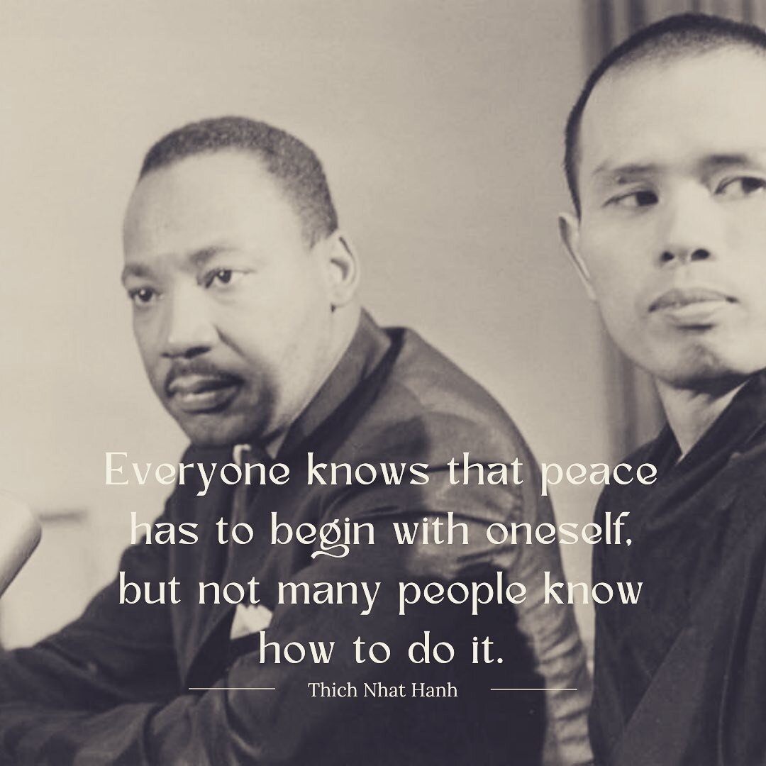 #mlkjr #mlkday #thichnhathanh #thichnhathanhquotes #peace