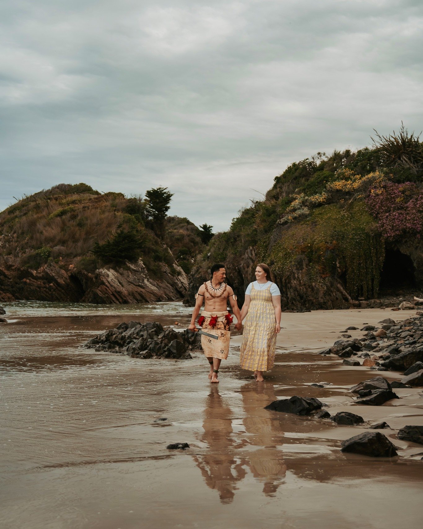 Absolutely knocking it out of the park - Tanisha &amp; Pene! This was round 2 of an engagement shoot, as the first attempt was called off due to the wind - we could not even hear each other talk! Round 2 still gave us overcast skies making that perfe