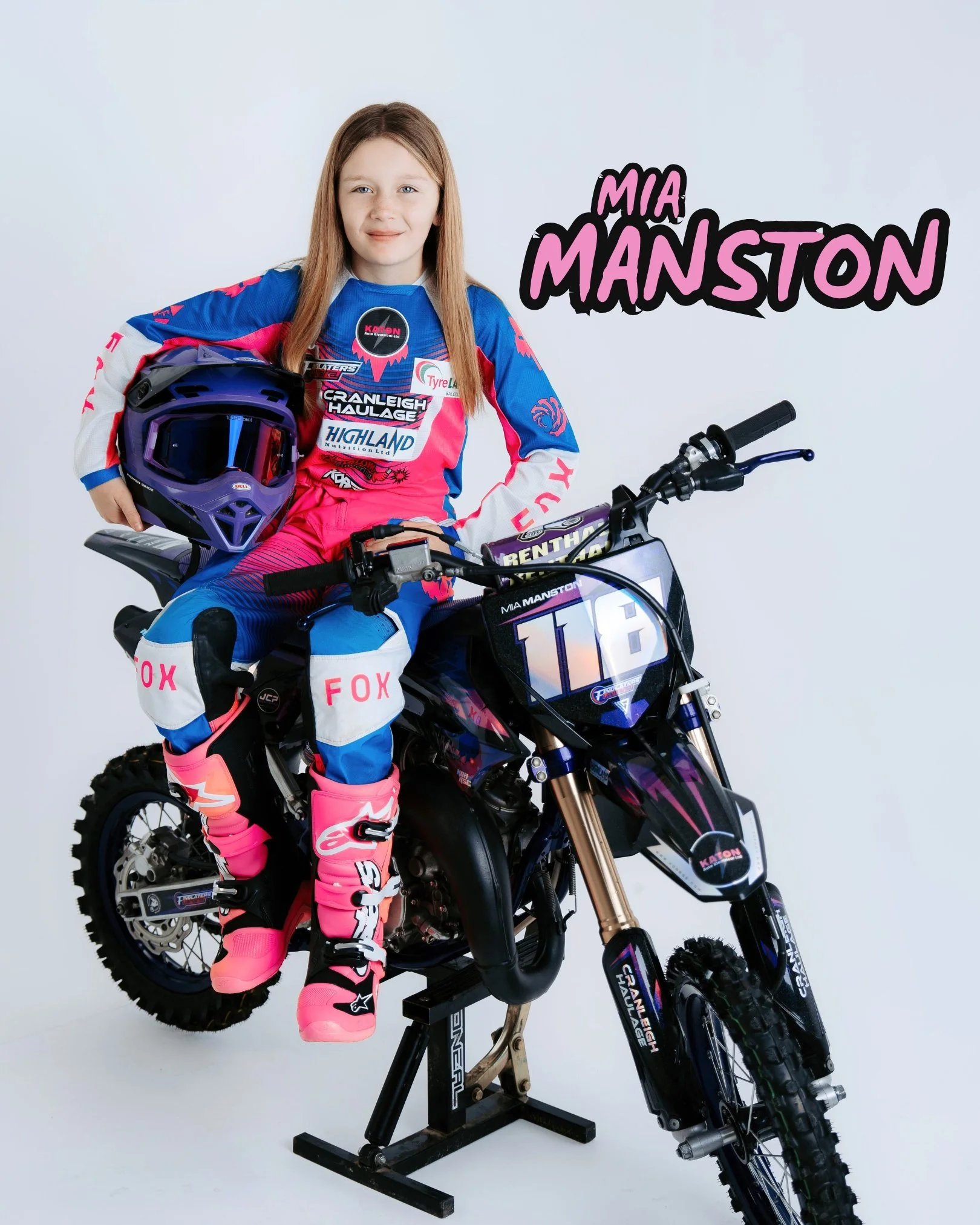 I had the very talented Mia Manston and her family in the studio ahead of a pretty exciting trip north.

Mia is heading to Motocross Nationals this month, and after recently recovering from a pretty significant injury, getting back to this point is a