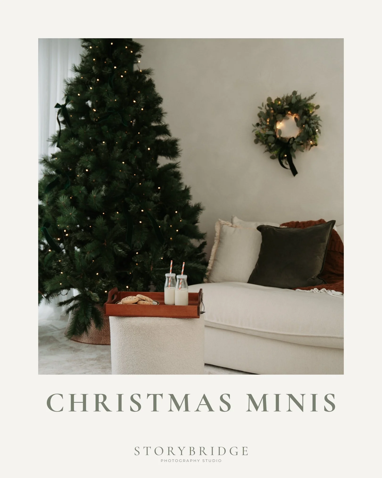 Christmas Minis 2026 | BOOKINGS ARE LIVE!

https://app.studioninja.co/booking//sb-christmas-minis

Christmas Mini Sessions
15 minute session
Immediate Family Only
5 professionally edited digital images
$150

Saturday 7 and Sunday 8 November
Storybrid
