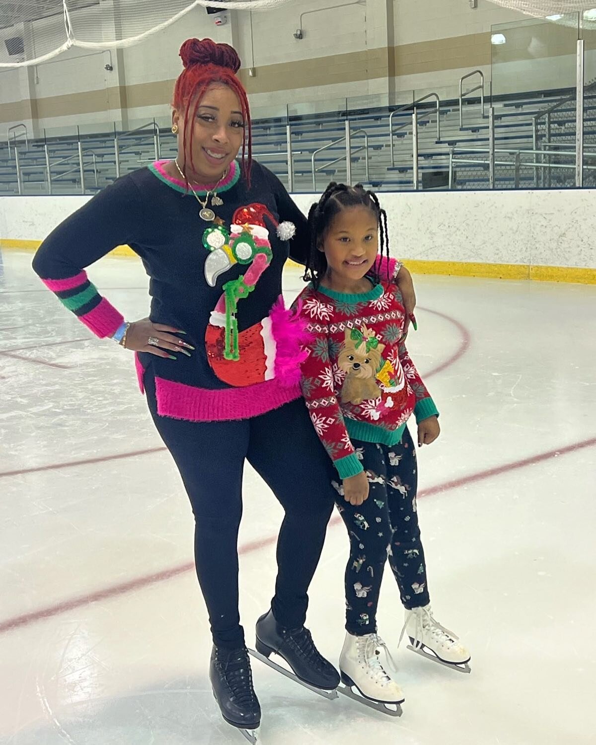It&rsquo;s beginning to look a lot like Christmas! Coach Whitney and one of our Skaters were in the holiday spirit over the weekend🎄