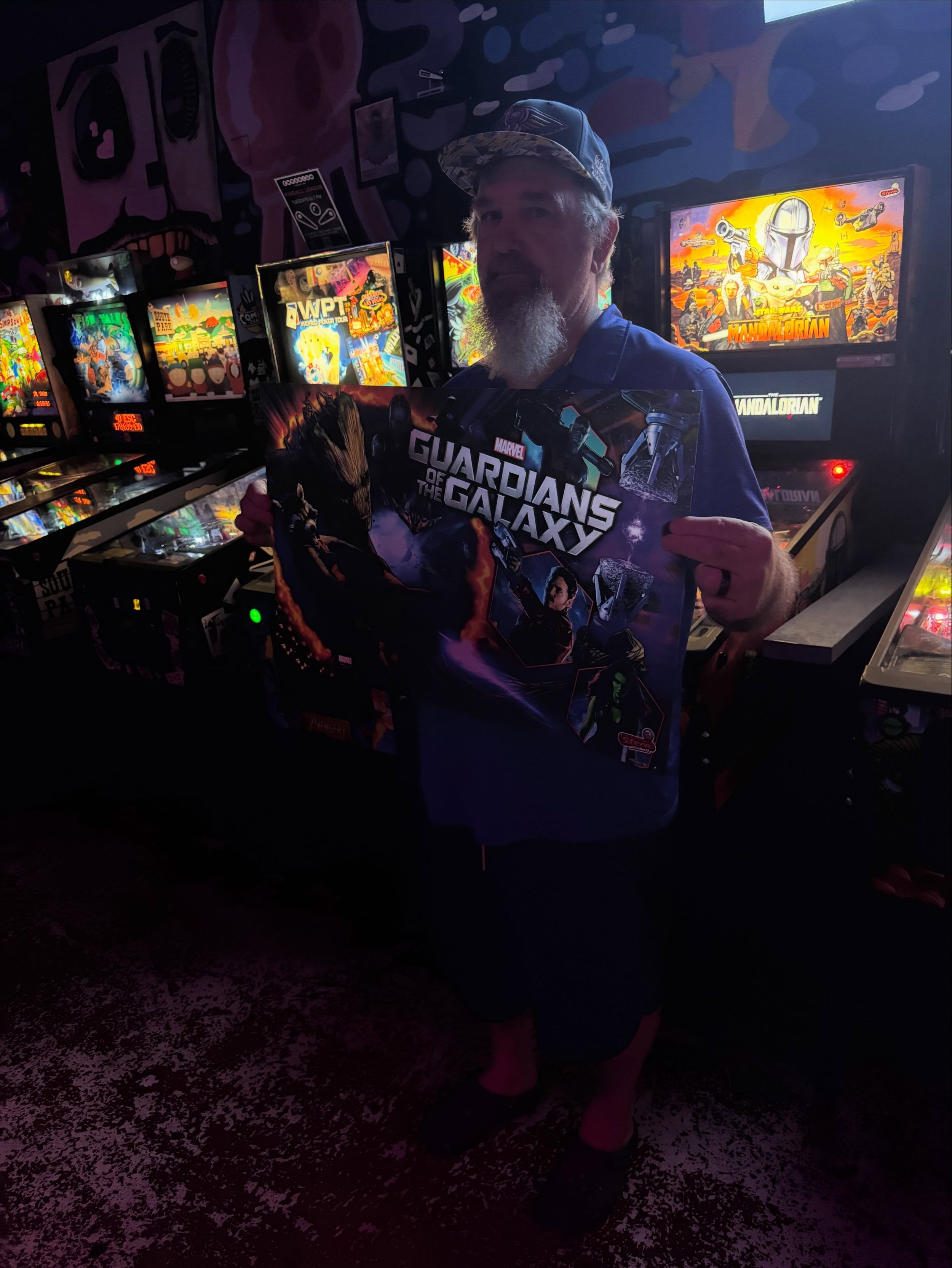 👾 The wheel giveth - on his first night at league, Dane takes home a Guardians of the Galaxy translite backglass art courtesy of @sternpinball 🏆  We do it again tonight at 7pm!

💪🏼 NOLA&rsquo;s best pinball league meets every Tuesday at 7pm  @emp