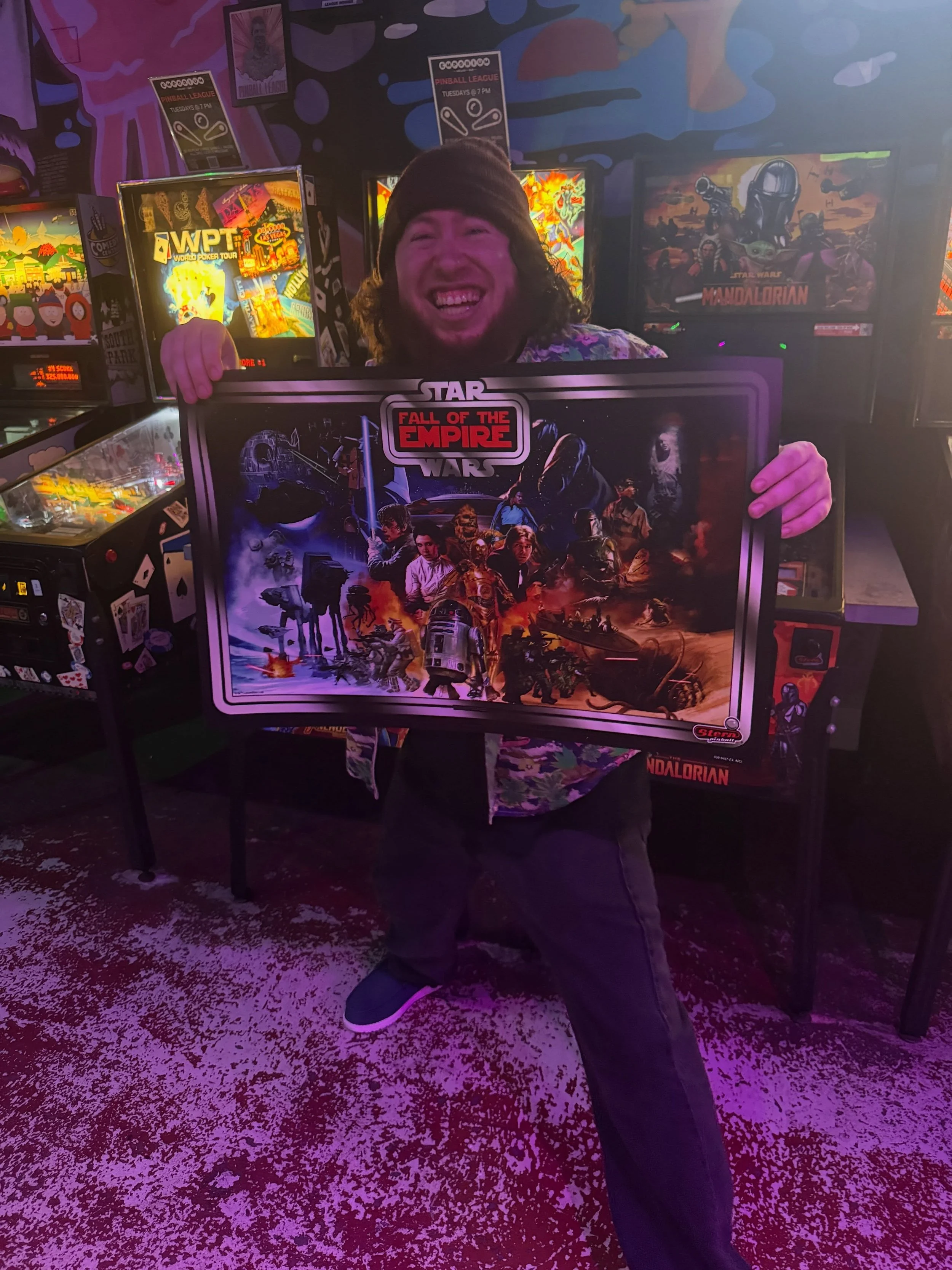 1. Come to NOLA&rsquo;s best pinball league - 2. Compete with new friends - 3. Win prizes 🏆 Roland swept the night but Zach walked away with the sweet @sternpinball Star Wars translite. We&rsquo;ll do it again next Tuesday! 👾 

💪🏼 NOLA&rsquo;s be