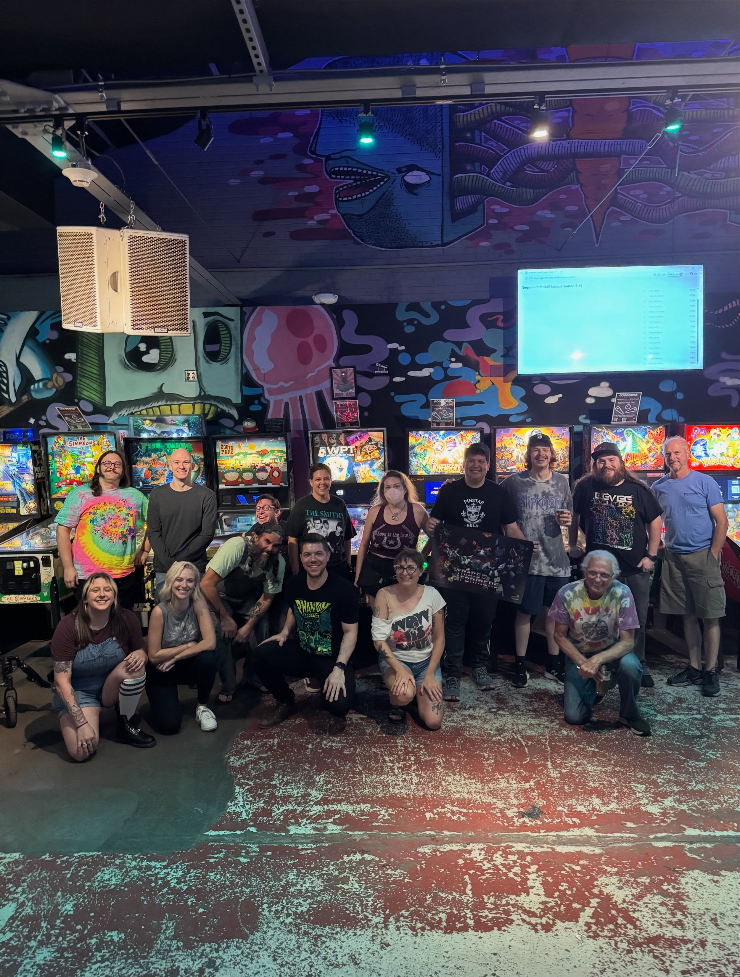 👾 Tuesday night is the last meeting of this season of pinball league - last week, Roland swept the field while Roby won a @sternpinball Transformers translite 🤖 and we celebrated Sasha&rsquo;s birthday 🎂 and we do it all again with a new season ne