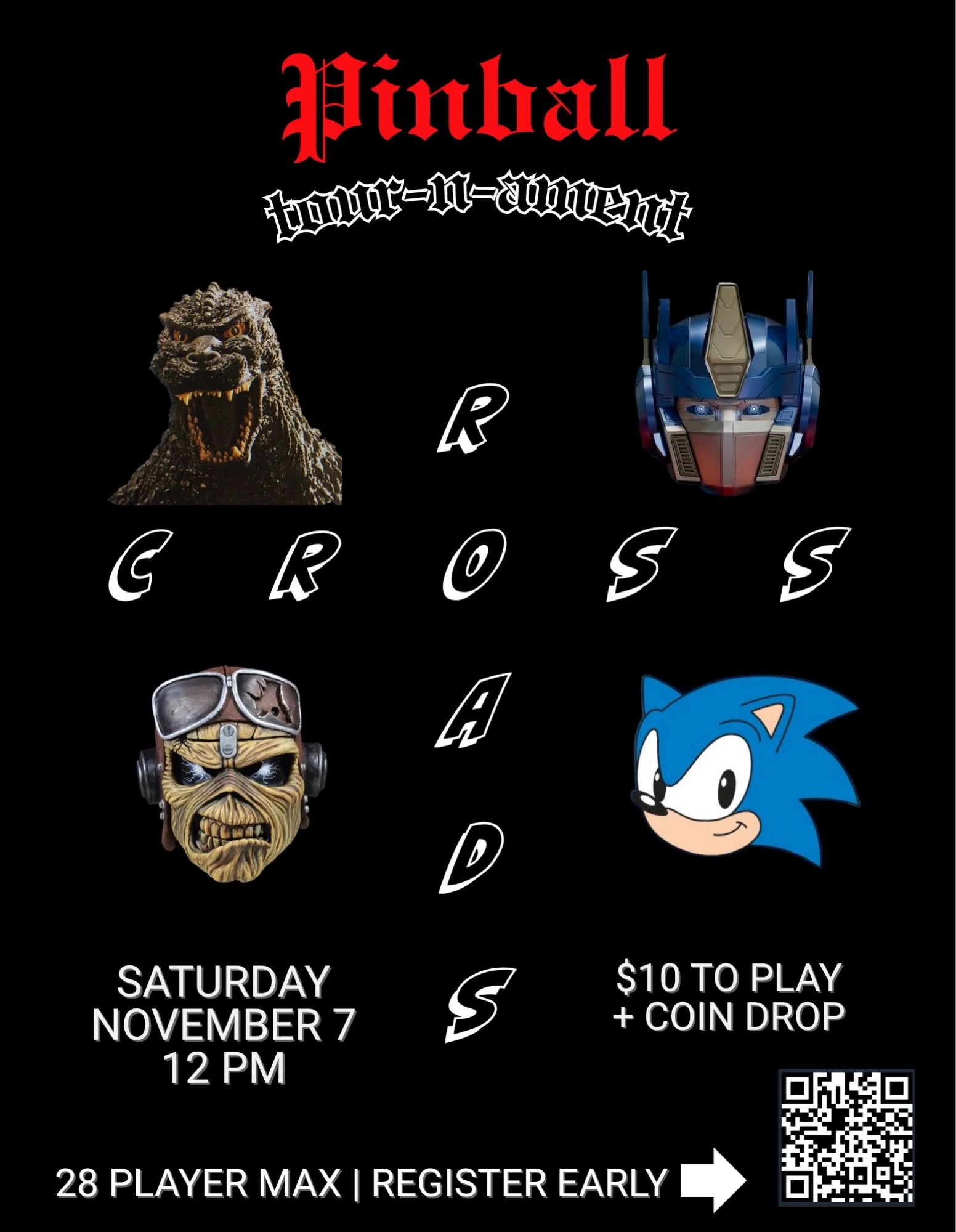 Wanted to give everyone a quick heads up about FIVE new tournaments happening in the New Orleans area this November and December, on November 7, 21, and 28, and December 19 and 26, at CROSSROADS BAR!

All of these are on Saturdays and will start at n