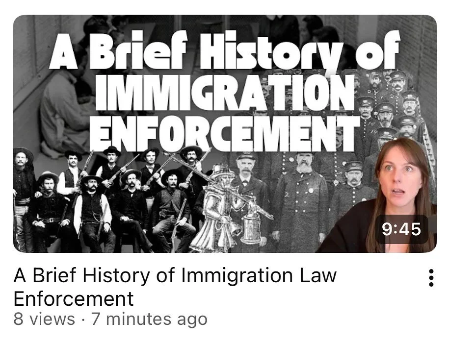 Pro tip: if you don&rsquo;t want to wait for each Reel in my 4-part series on Immigration Enforcement to drop, you could just go to my YouTube and watch the whole thing right now. 😉

#history #ushistory #historyteacher #immigration #immigrant