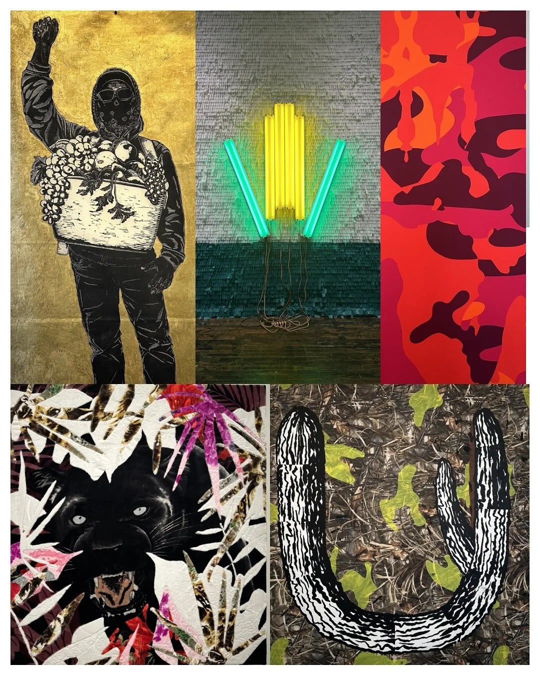 When in Marfa, we take artsy pictures. 📷1: art. 📷2: sights. 📷3: floors. 

Clockwise from top left: Narsiso Martinez; Justin Favela; Eugene Binder (?); Eugene Binder (?); Antonio Lechuga