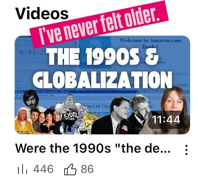 High schoolers today learning about the 90s is the equivalent of students in the 90s learning about THE EISENHOWER ADMINISTRATION. 

#history #historyteacher #ushistory #1990s #90s #millennial