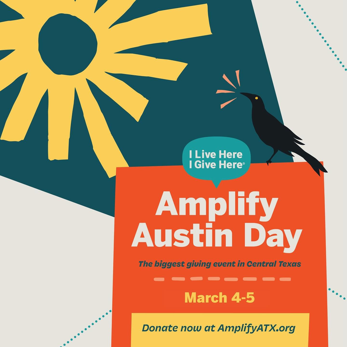 Let&rsquo;s gooo! Amplify Austin Day is happening now! This 24-hour online event raises millions in vital funds for our Central Texas nonprofits each year. To participate, visit AmplifyATX.org and make a donation of $5 or more to any of the 700+ loca