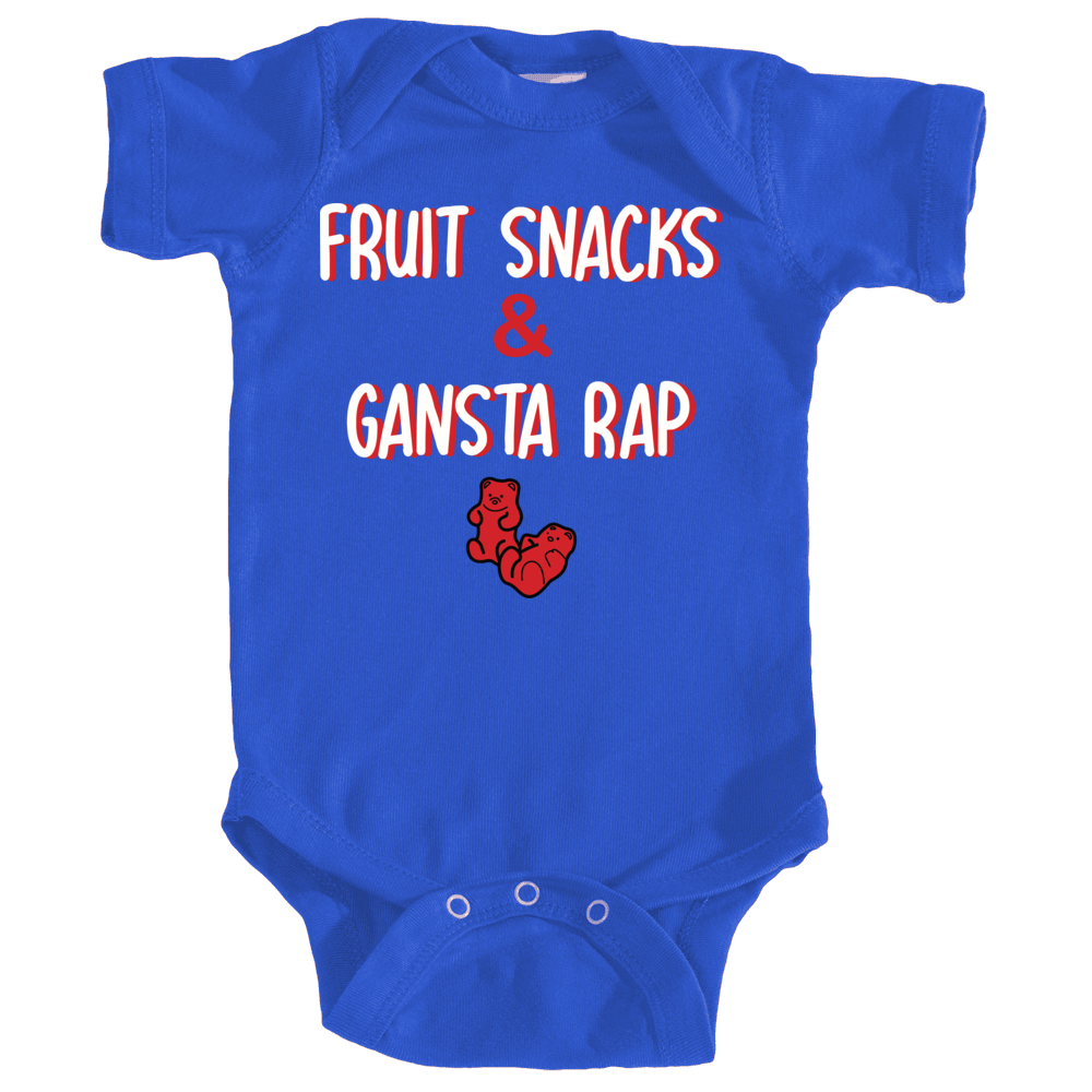 FRUIT SNACKS AND GANSTA RAP ONESIE 1077-O_ROYAL.png