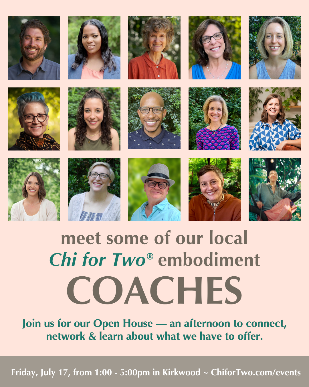 Chi for Two Embodiment Coaches, Somatic Therapy Training