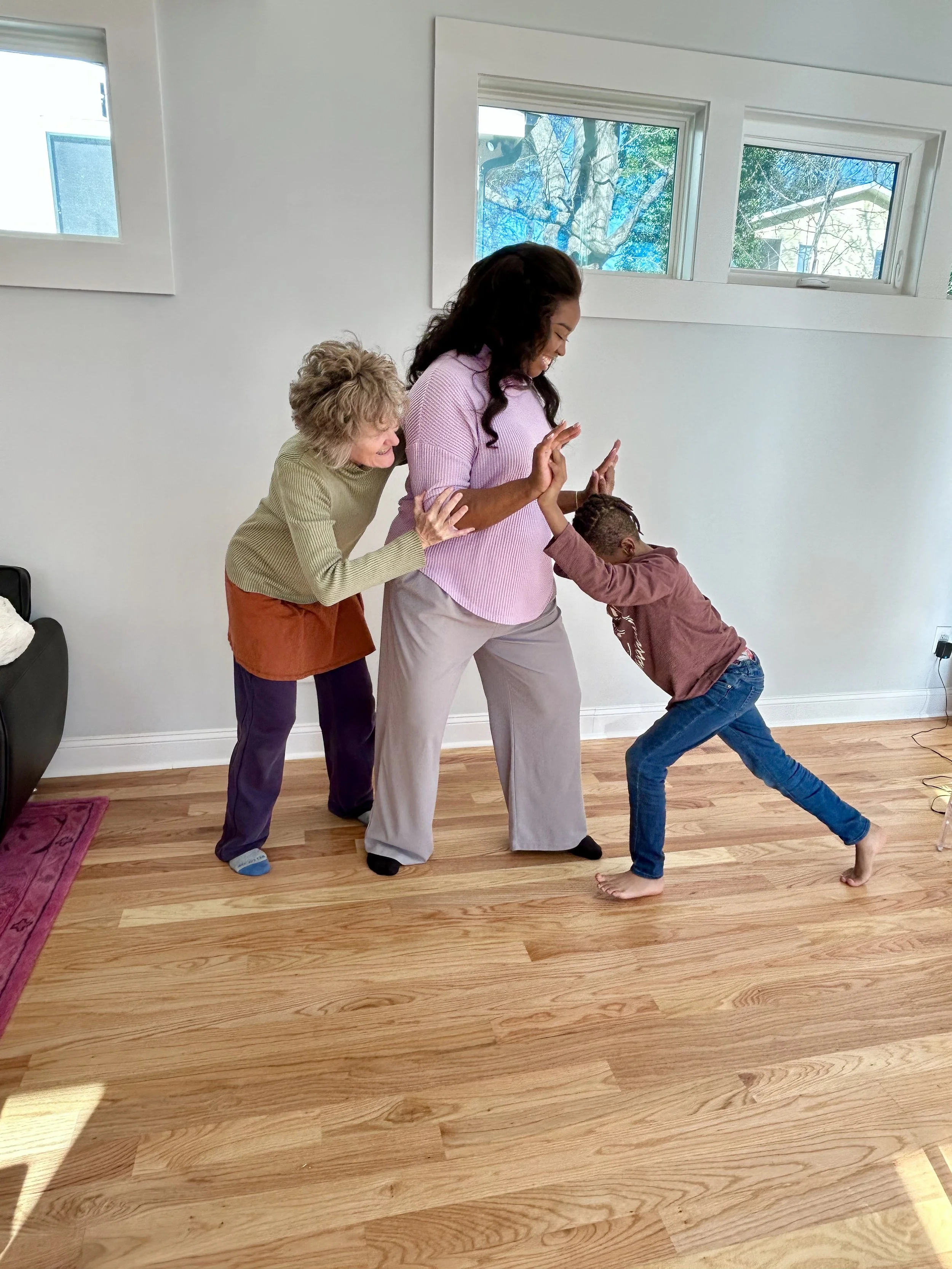 Caroline Gebhardt, LPC, RSME/T, somatic therapy Atlanta, Intuitive Eating, Chi for Two, Movement Therapy, Dee Wagner, originator of Chi for Two, Trauma Therapy, Parent & Family Therapy in Atlanta and Decatur, Georgia