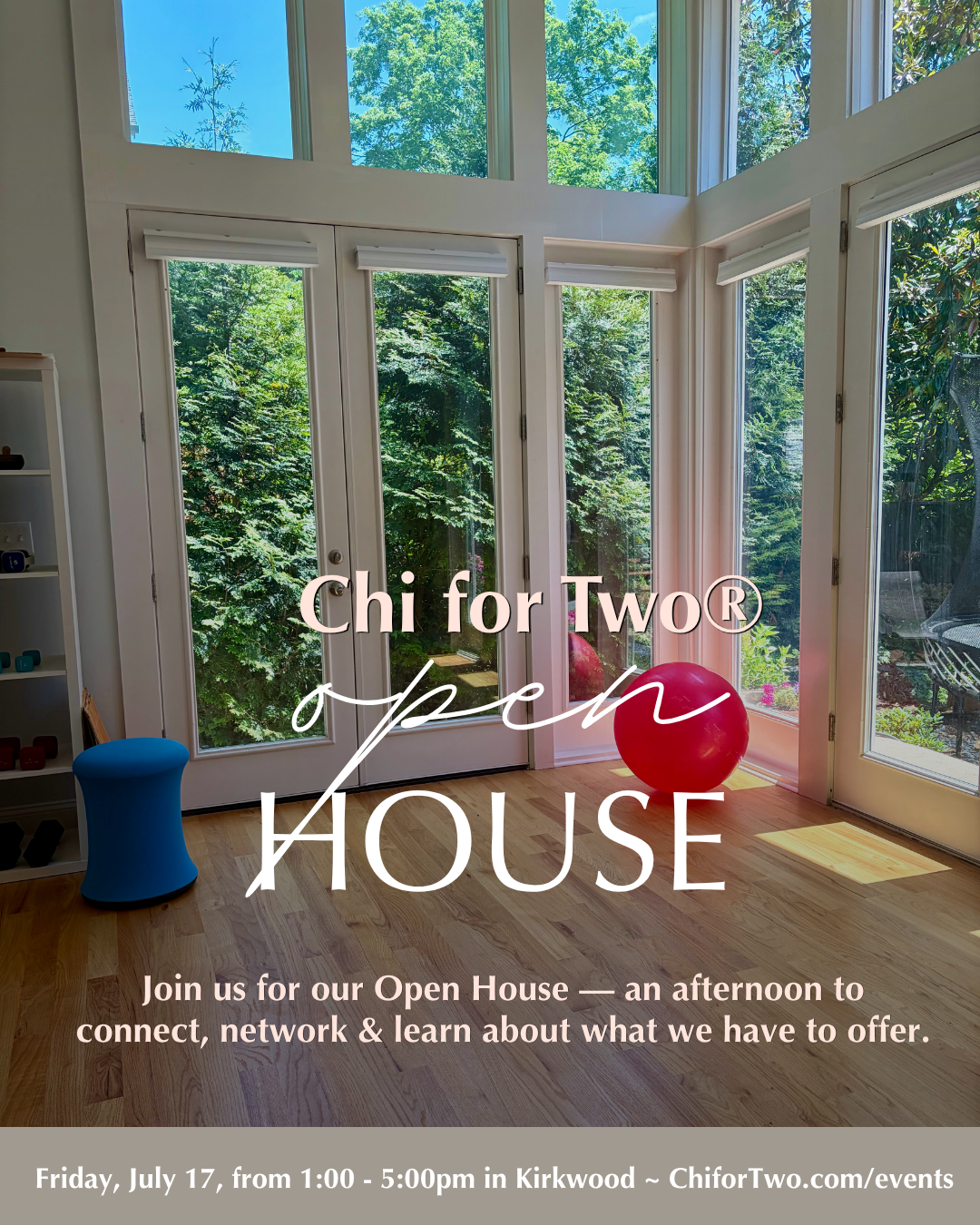 Chi for Two Open House in Kirkwood, Atlanta, somatic therapy networking for professionals