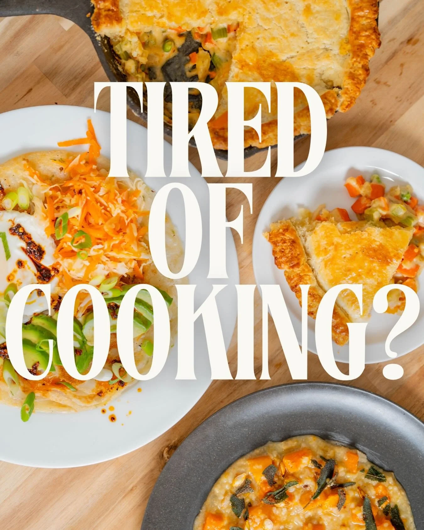 Let us cook for you instead! Sign up today before all your family arrives and we&rsquo;ll prepare you meals for next week. No more leftovers. No more dirty dishes. Just delicious handmade meals so you can spend more time recovering and less time stre