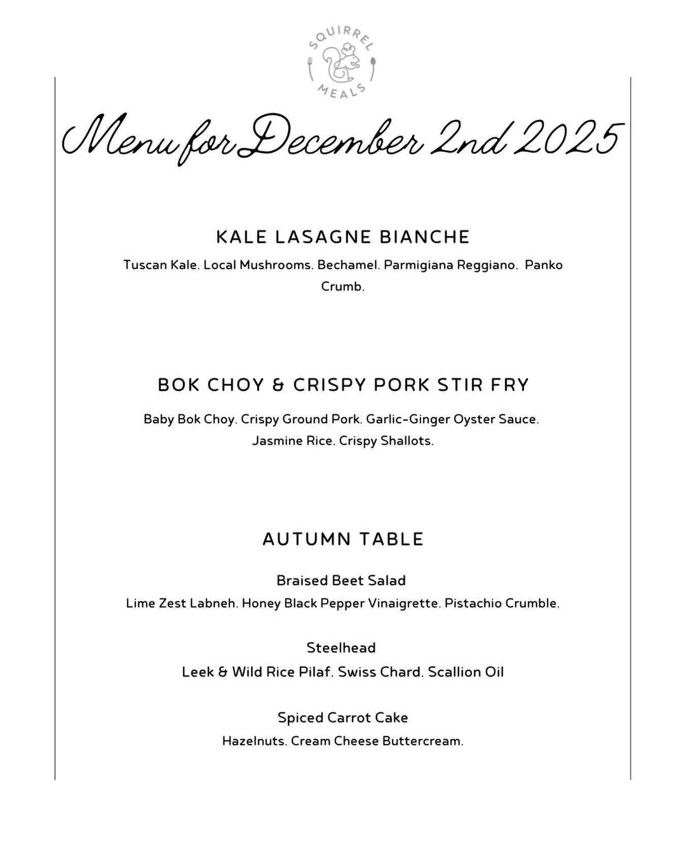 Are you Predicting a holiday cooking hangover? Tired of  washing dishes? Long shopping lines? Thinking of what to make? Let us cook for you! Sign up today for next week&rsquo;s meals!