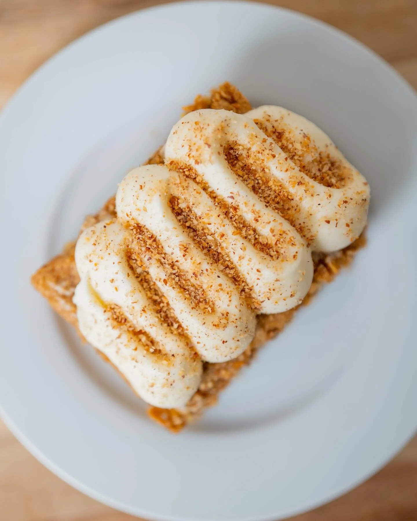 Up close and personal with last week&rsquo;s carrot cake. (PS: Our holiday sides menu is live! Order now and let us take the pressure off you. You won&rsquo;t regret it!)
