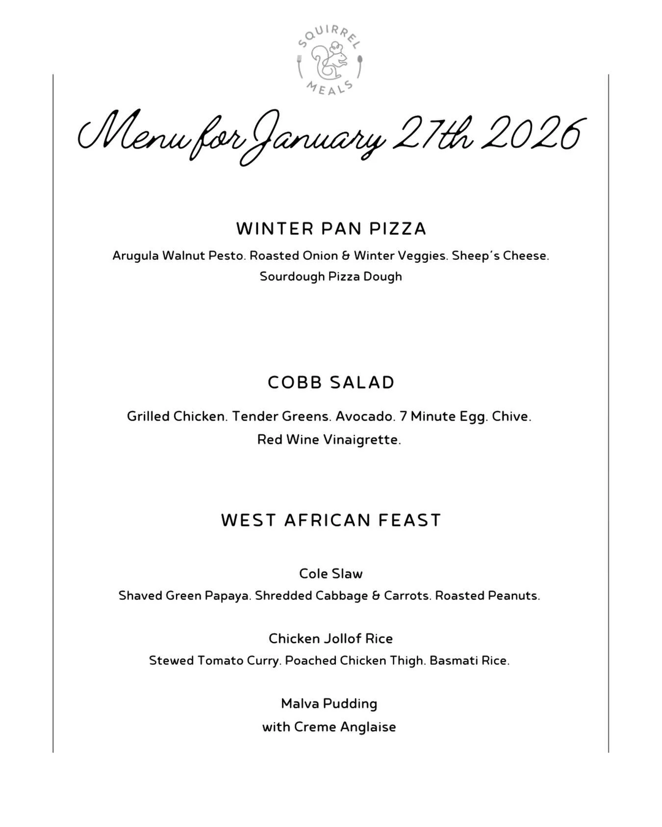 This weeks meals are prepped and ready for pickup and delivery! Next week&rsquo;s menu is now live! Get your orders in. It&rsquo;s gonna be another delicious week!