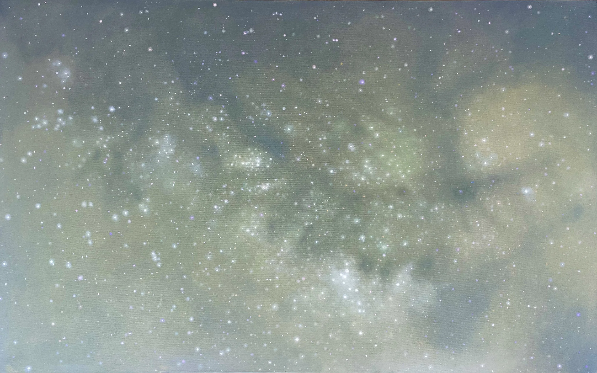 Milky Way 24, 2021, 20x40in, oil on canvas, available