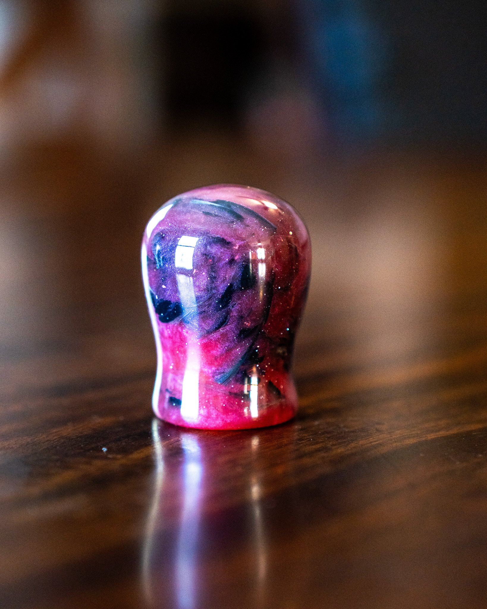 Fuchsia Pink Galaxy Carbon Fiber Shift Knob