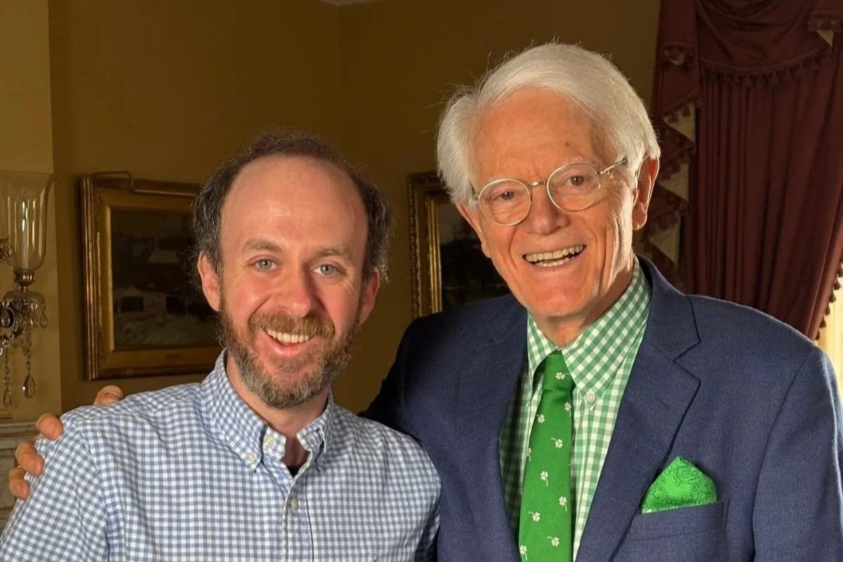 On set with Peter Lynch