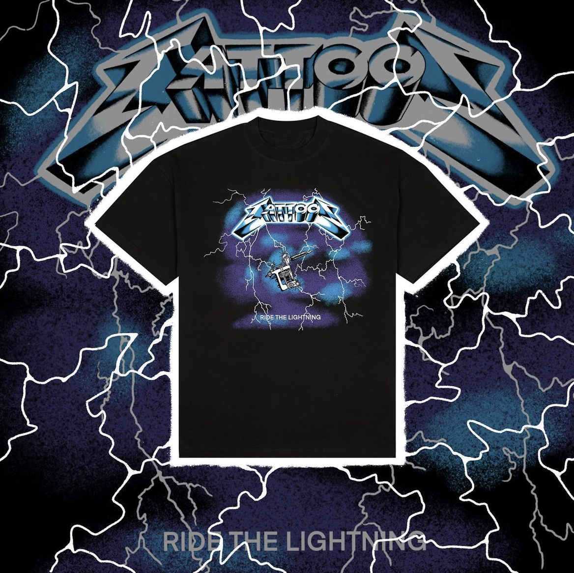 Ride the Lightning Tattoo Tee