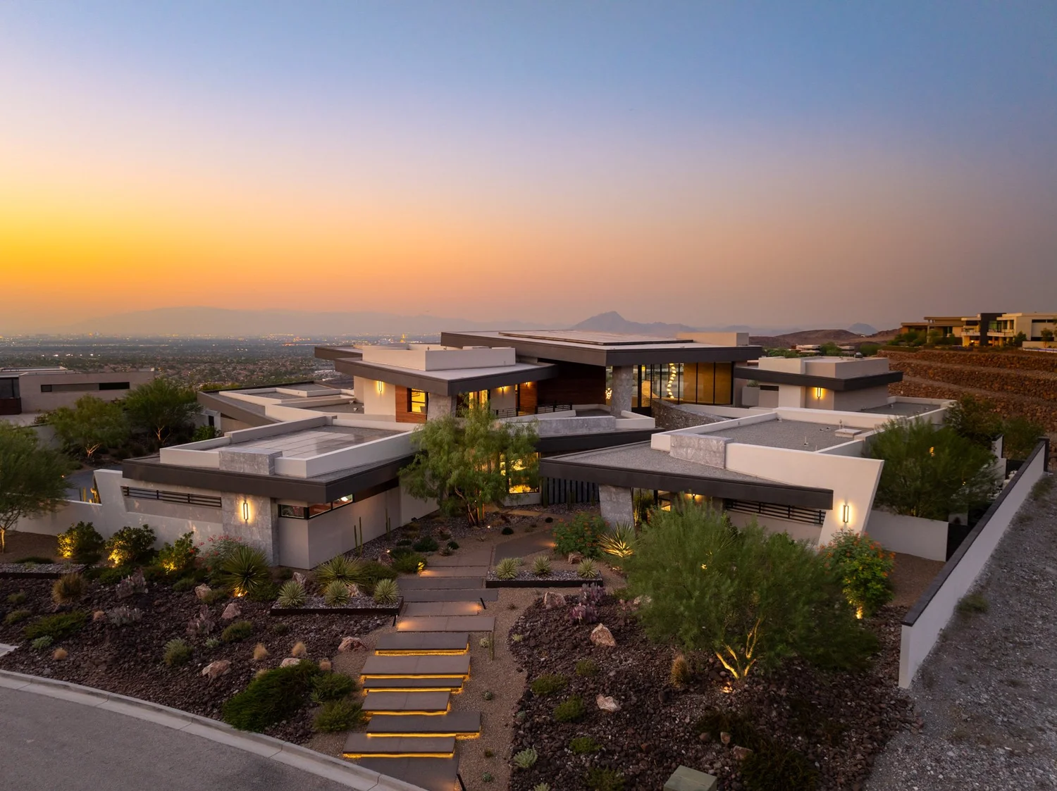 Aerial drone photography — Las Vegas luxury real estate