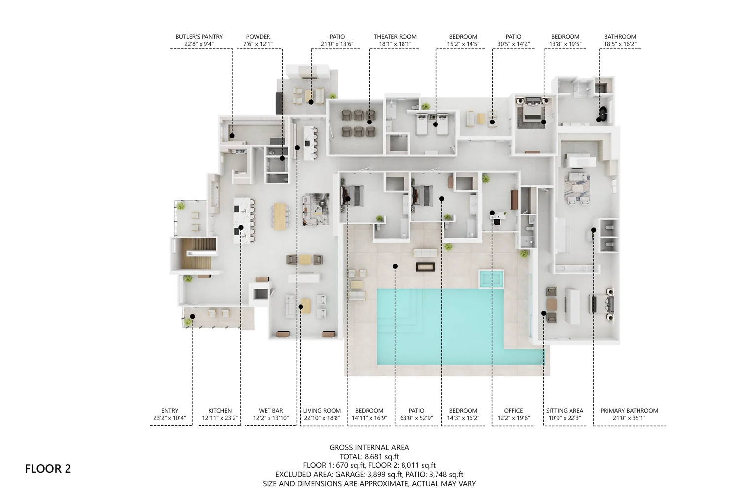 3D floor plan