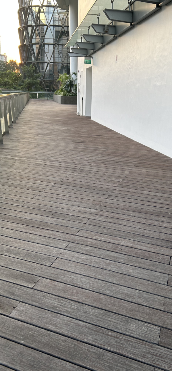 Weathered XTR bamboo decking timber 