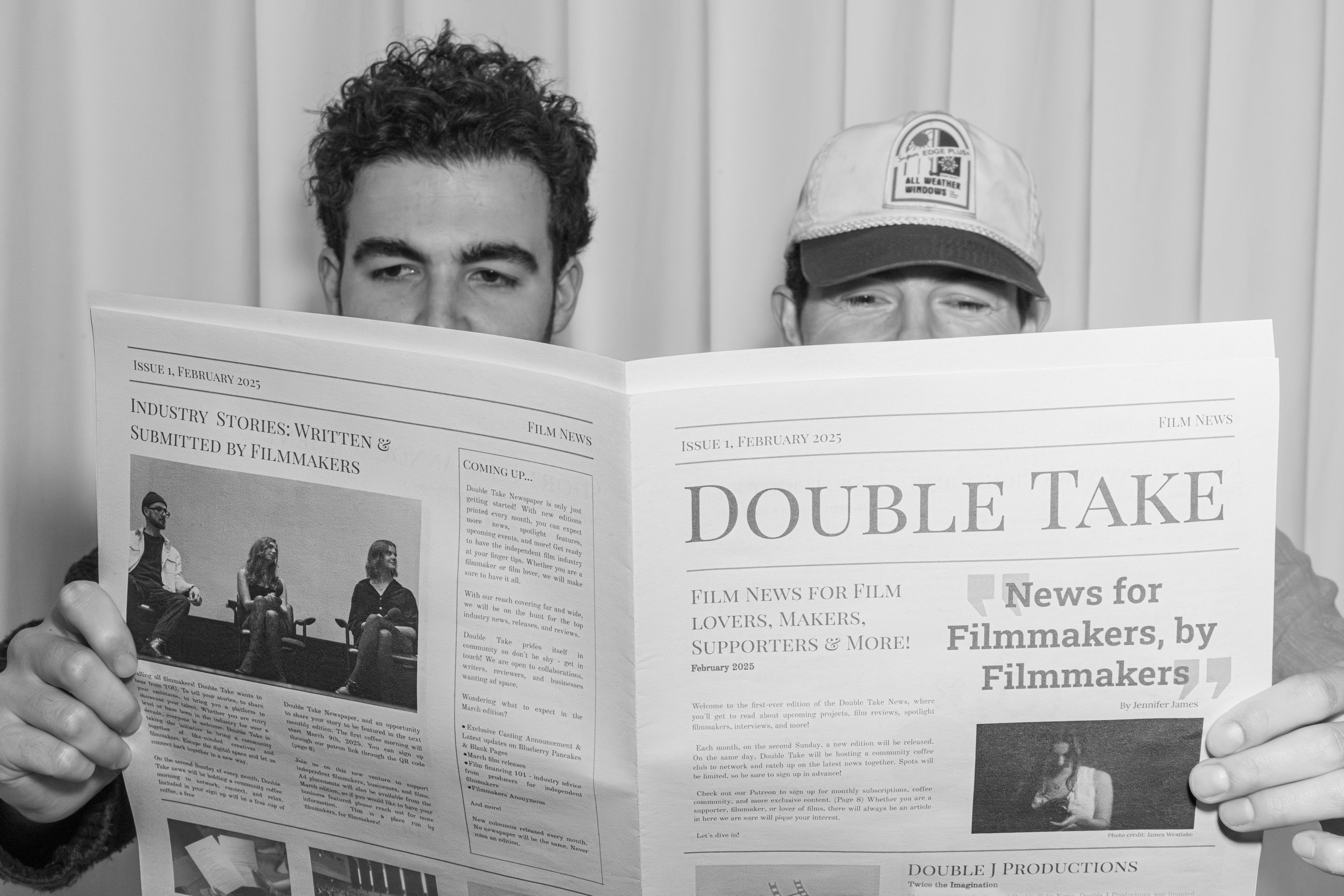 Photobooth for Double Take Newspaper Pop Up