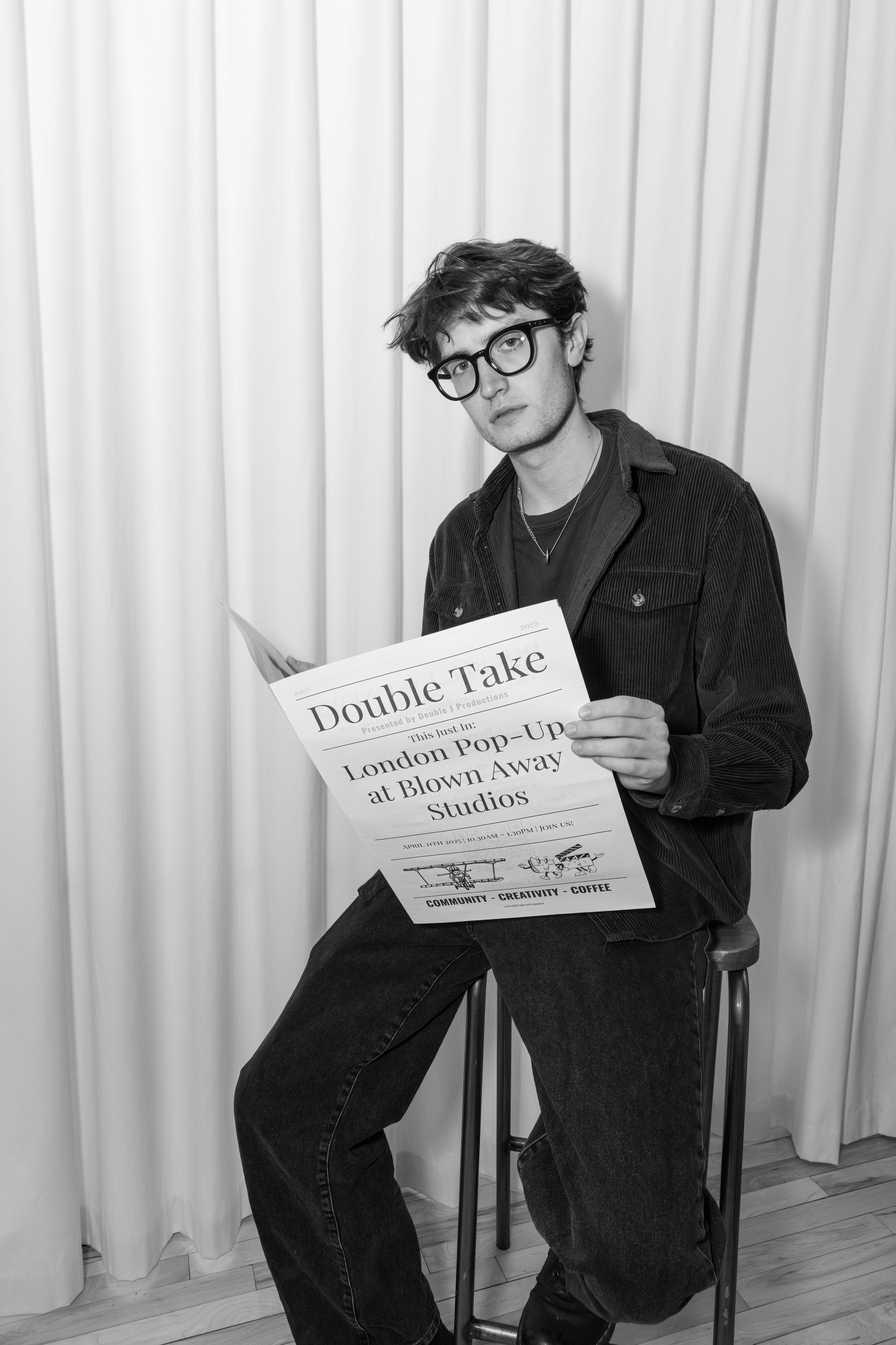 Photobooth for Double Take Newspaper Pop Up