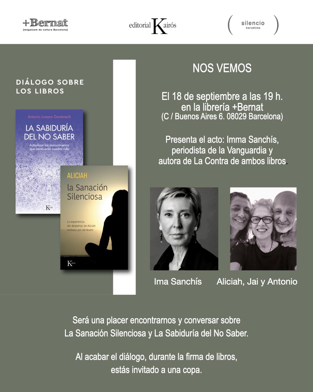 Diálogo sobre LA SABIDURÍA DEL NO SABER y LA SANACIÓN SILENCIOSA