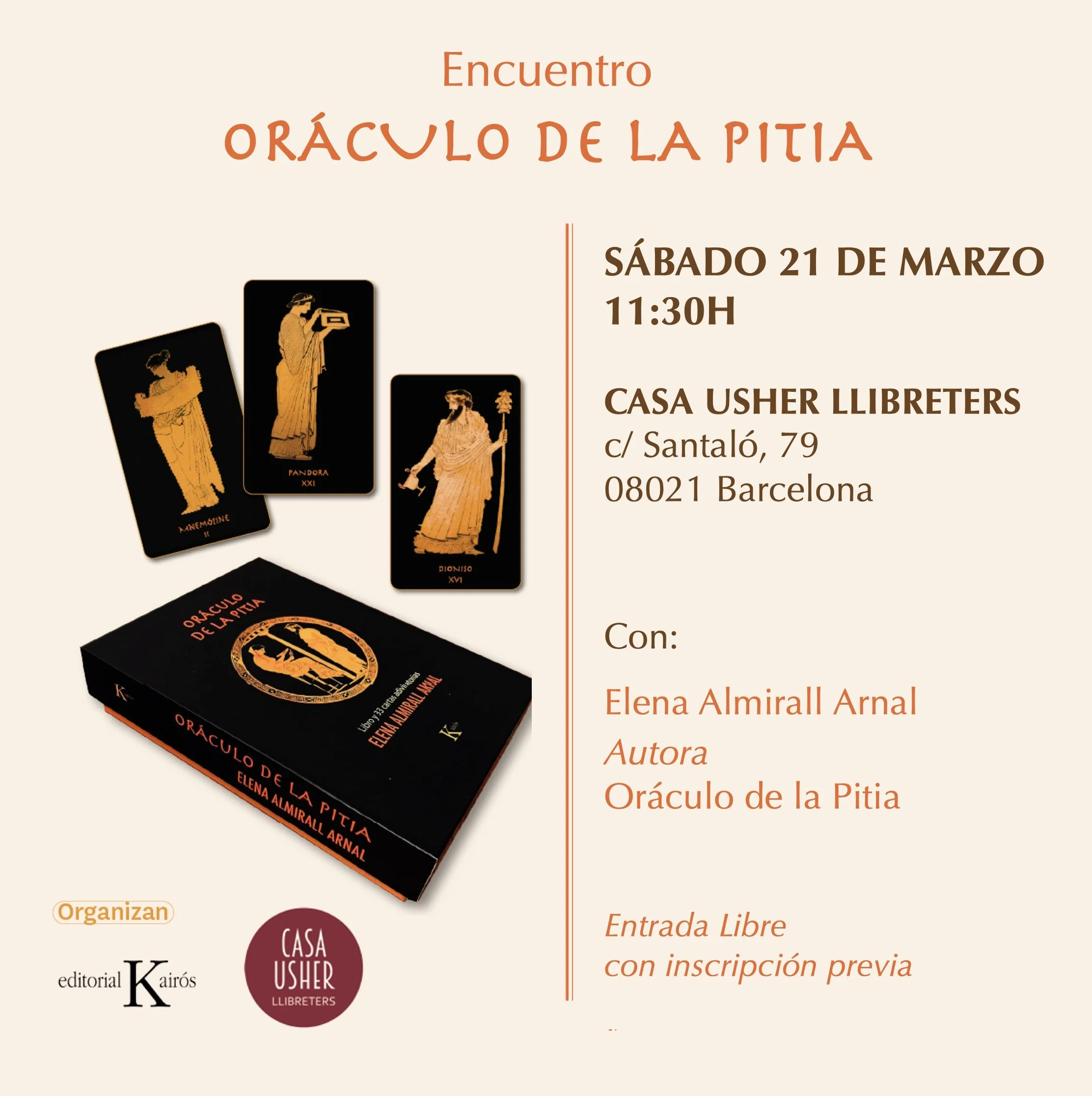 Encuentro ORÁCULO DE LA PITIA (Barcelona)