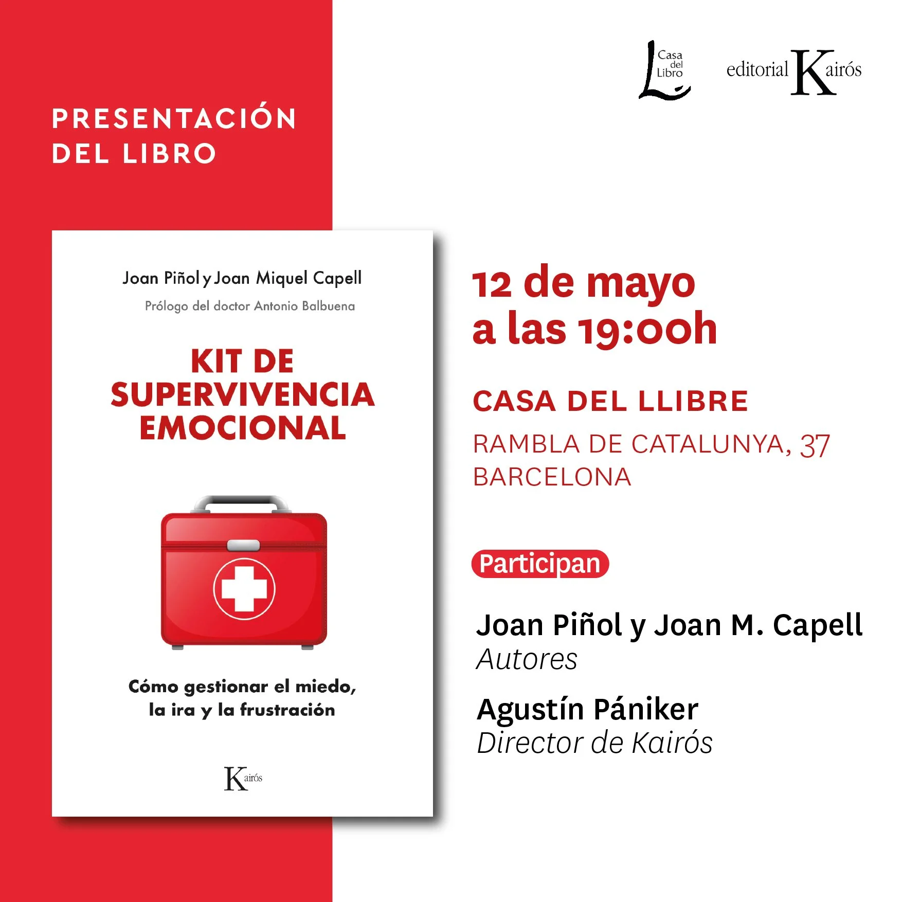 Presentación KIT DE SUPERVIVENCIA EMOCIONAL (Barcelona)