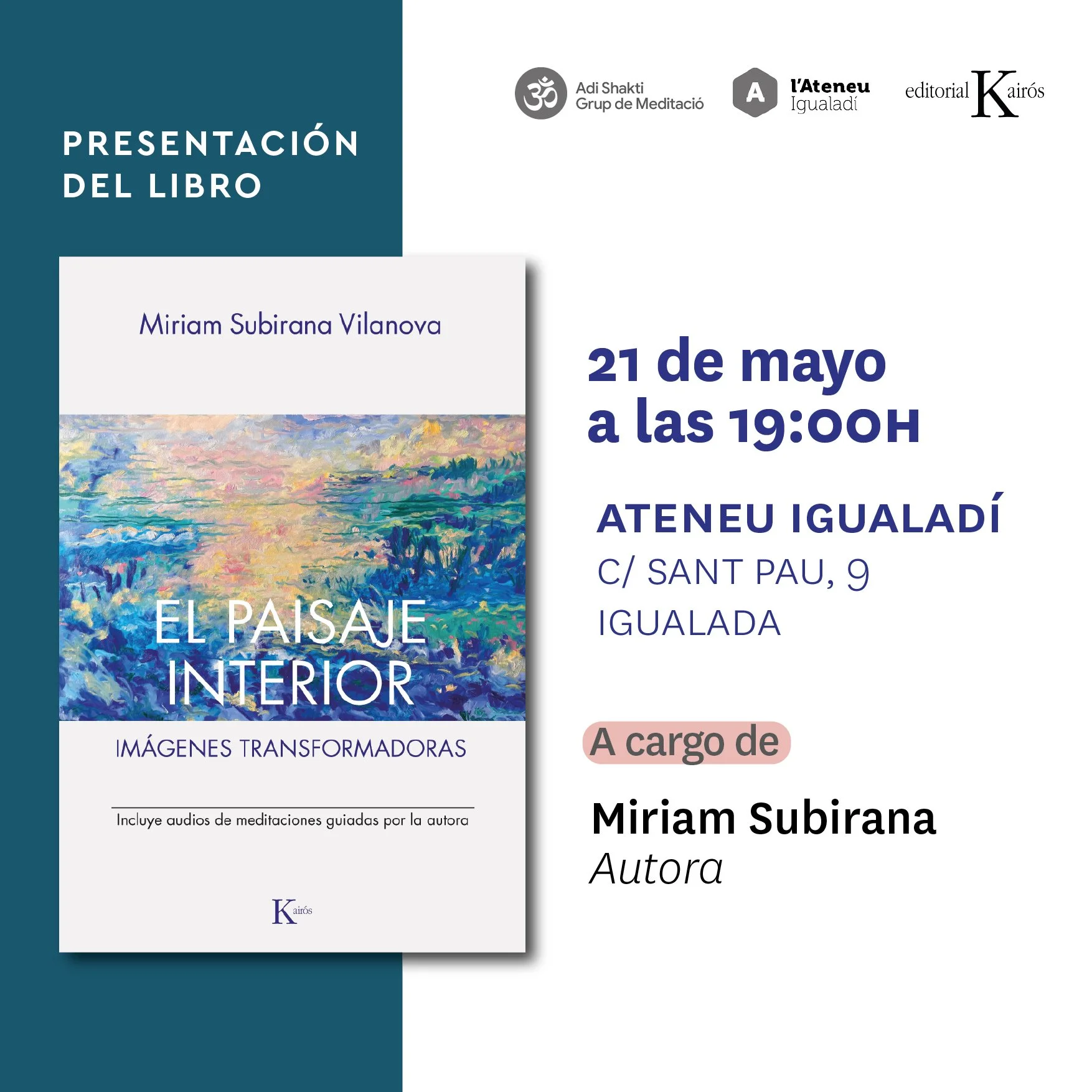 Presentació EL PAISAJE INTERIOR (Igualada)