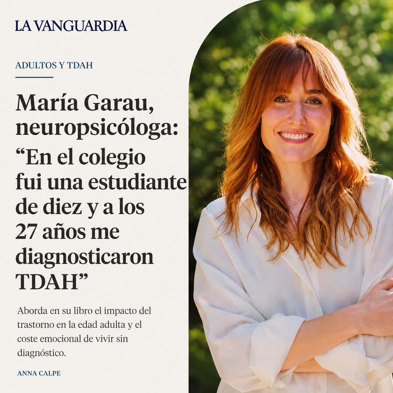 Entrevista a María Garau en La Vanguardia