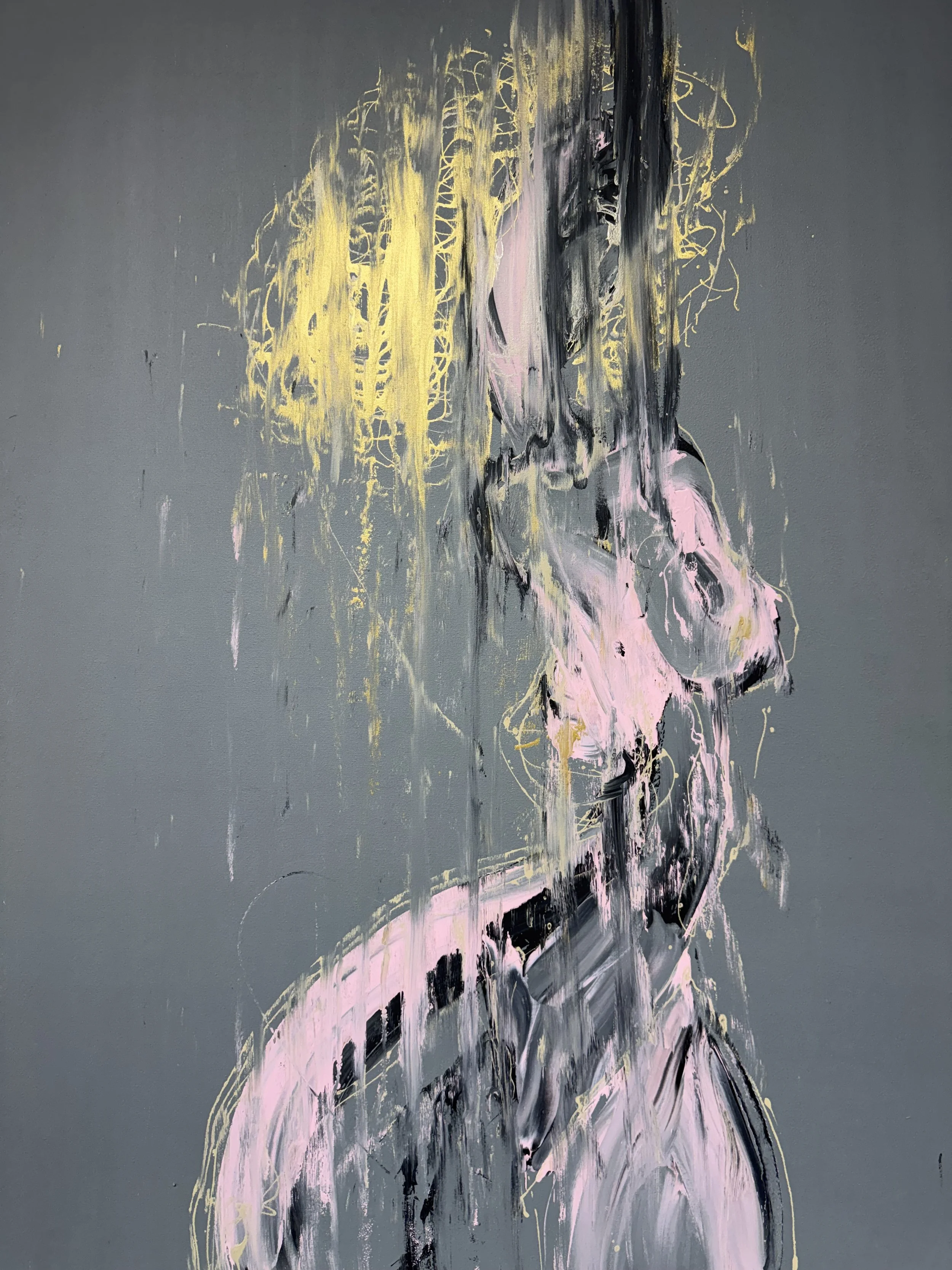 Fade Out — abstract figurative painting by Yücel Erdogan