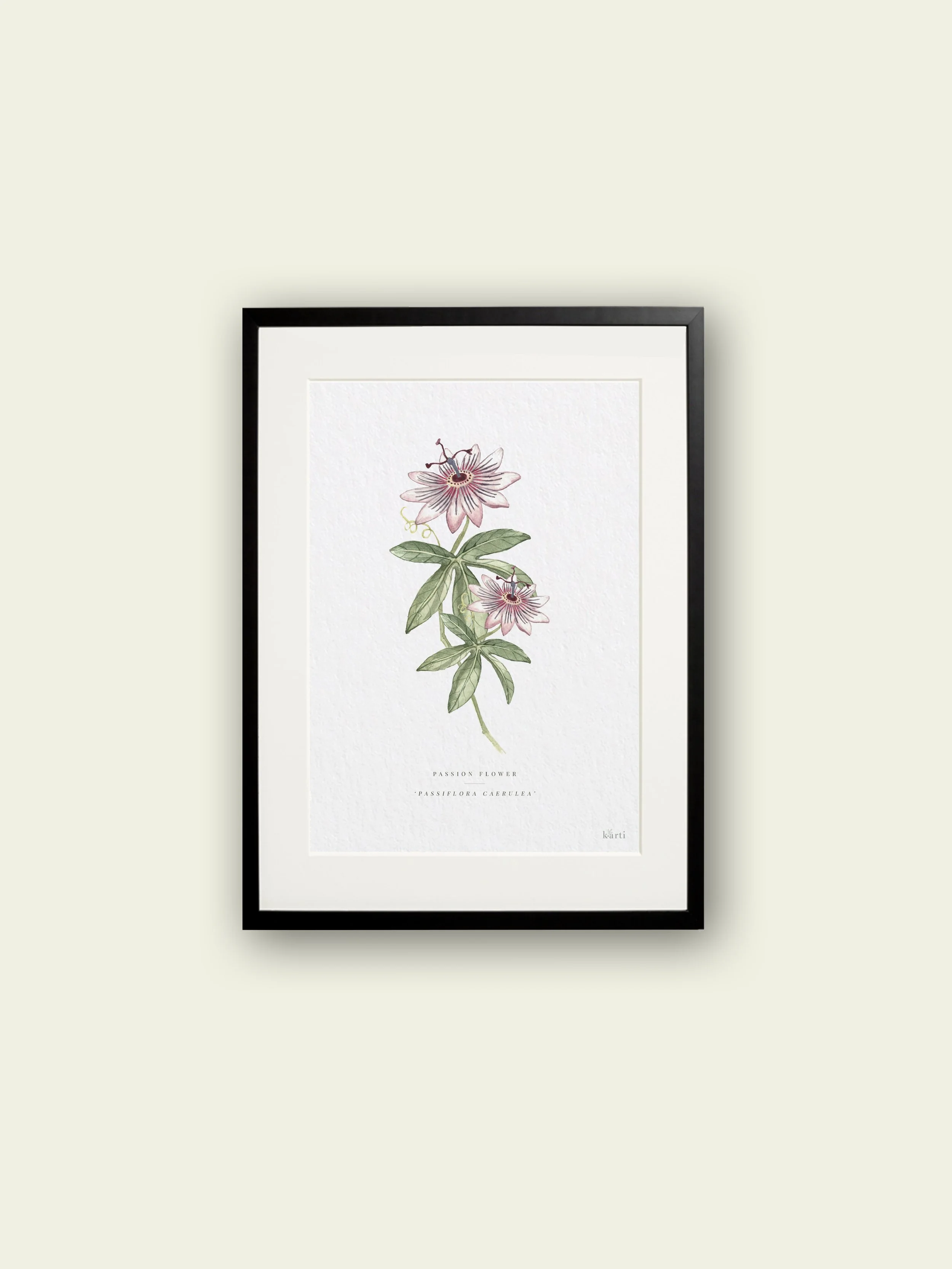 Passion Flower NATURA Blank Card K arti Passion flower natura blank card k arti