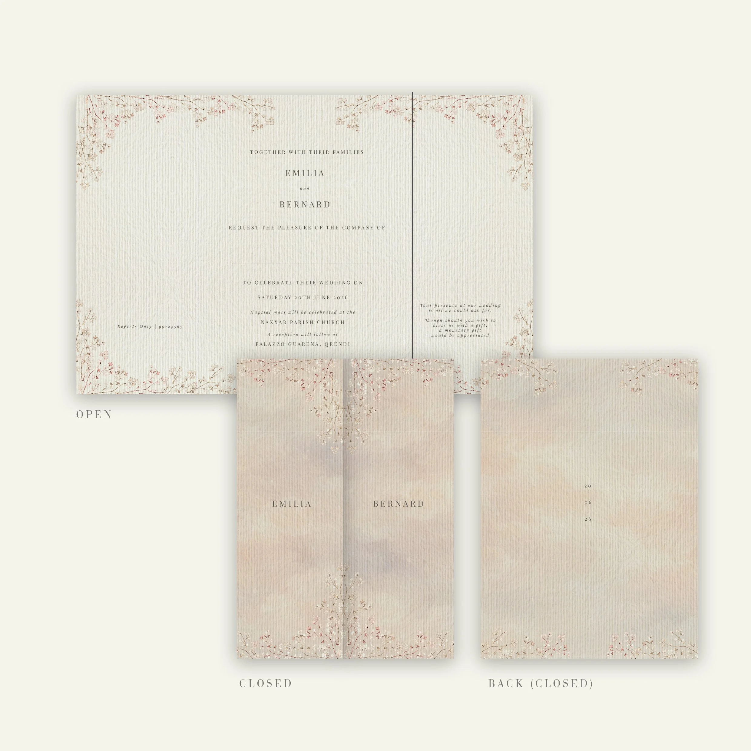 Gatefold Wedding Invitation | Eleanora
