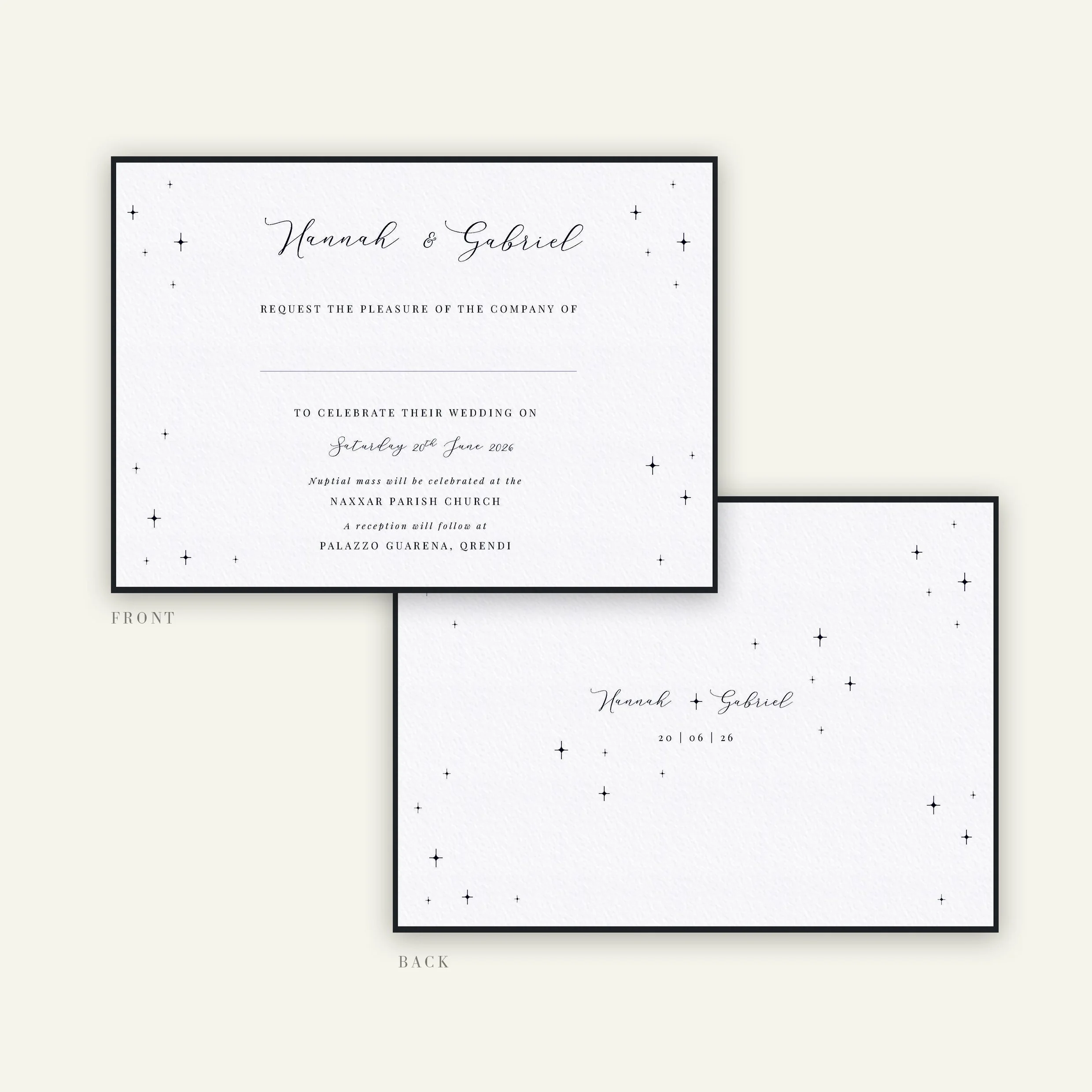 Wedding Invitation Landscape | Celestial