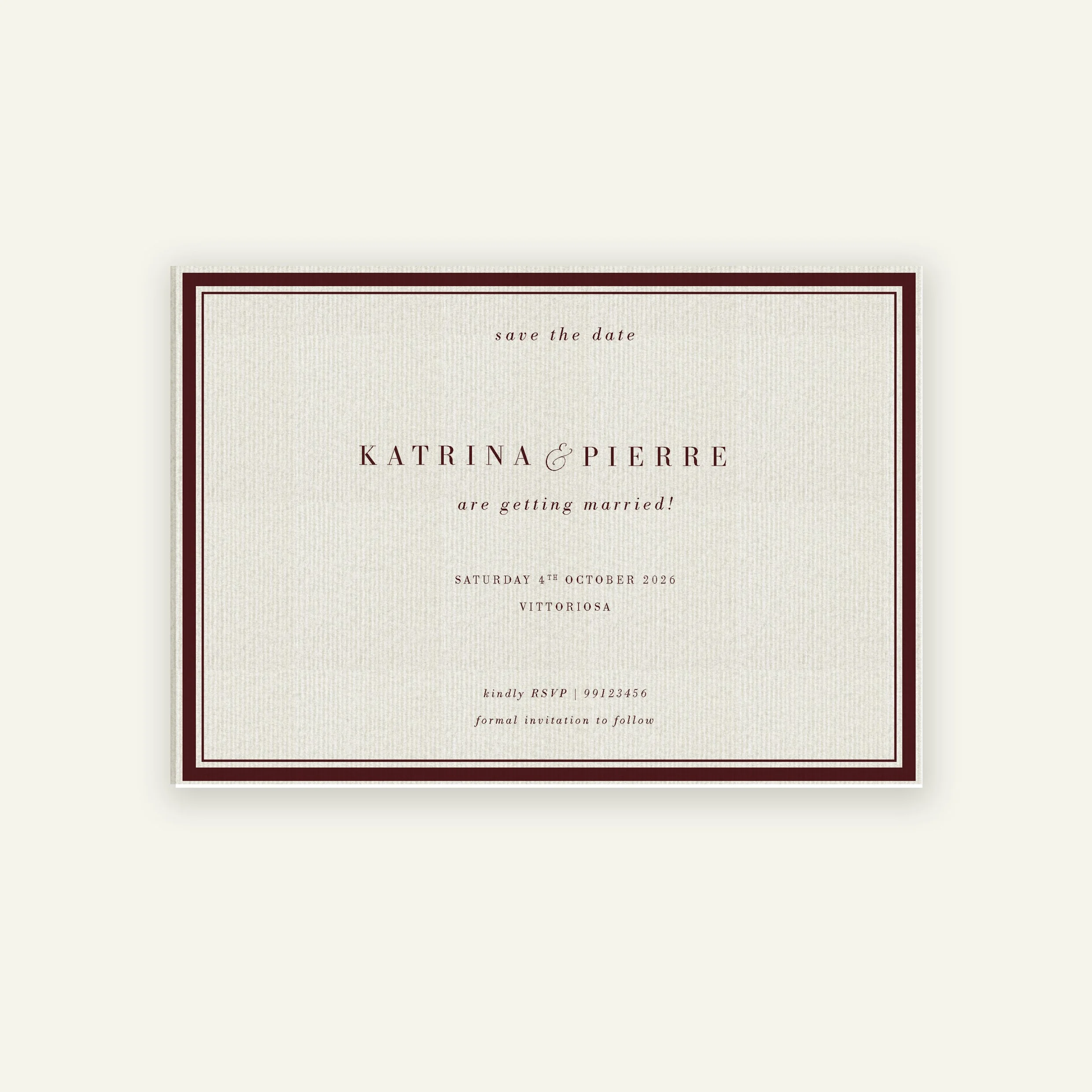 Save the Date | Violette