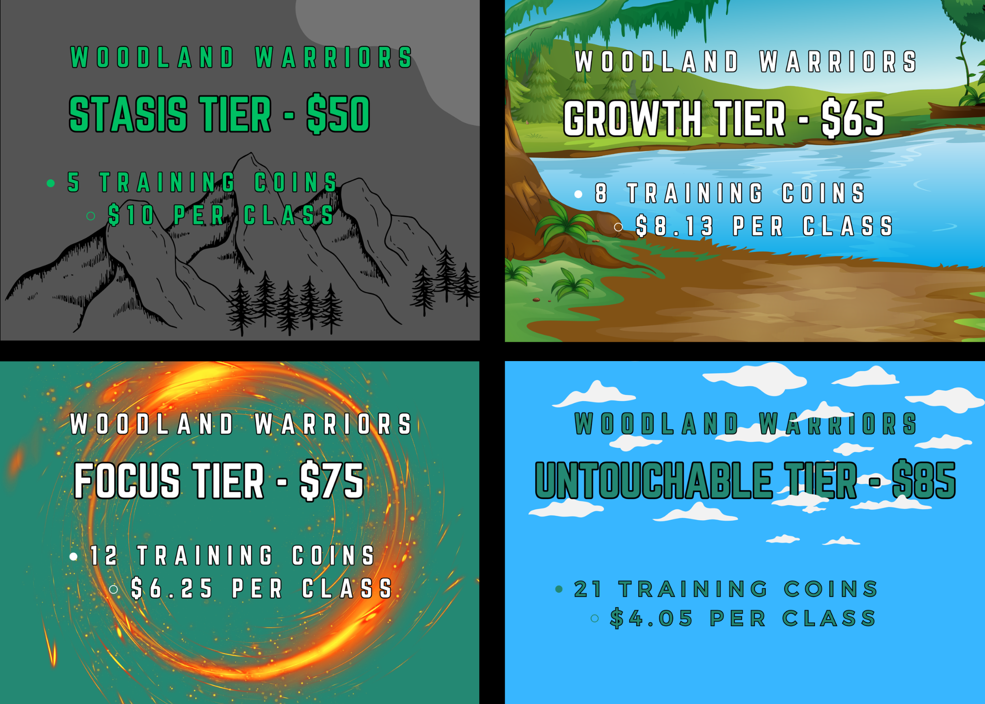 Woodland Warrior Coin System