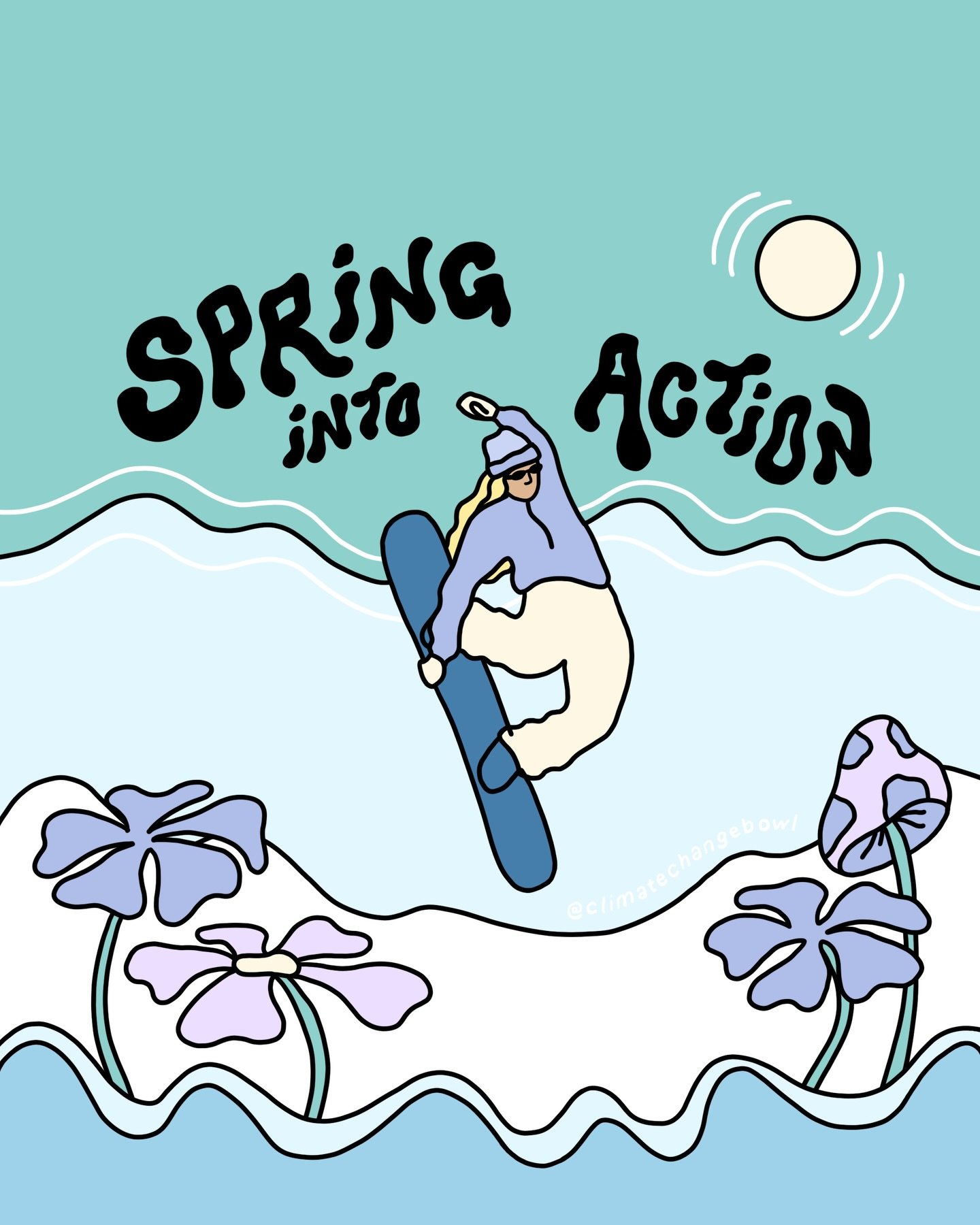 shoutout to my northern hemi homies - spring has well and truly sprung! 🌸♡ welcoming in the new energy - literally please, would love some renewable energy! 

How to take action? Start by joining a climate org in your area 🌱💗protect our winters is